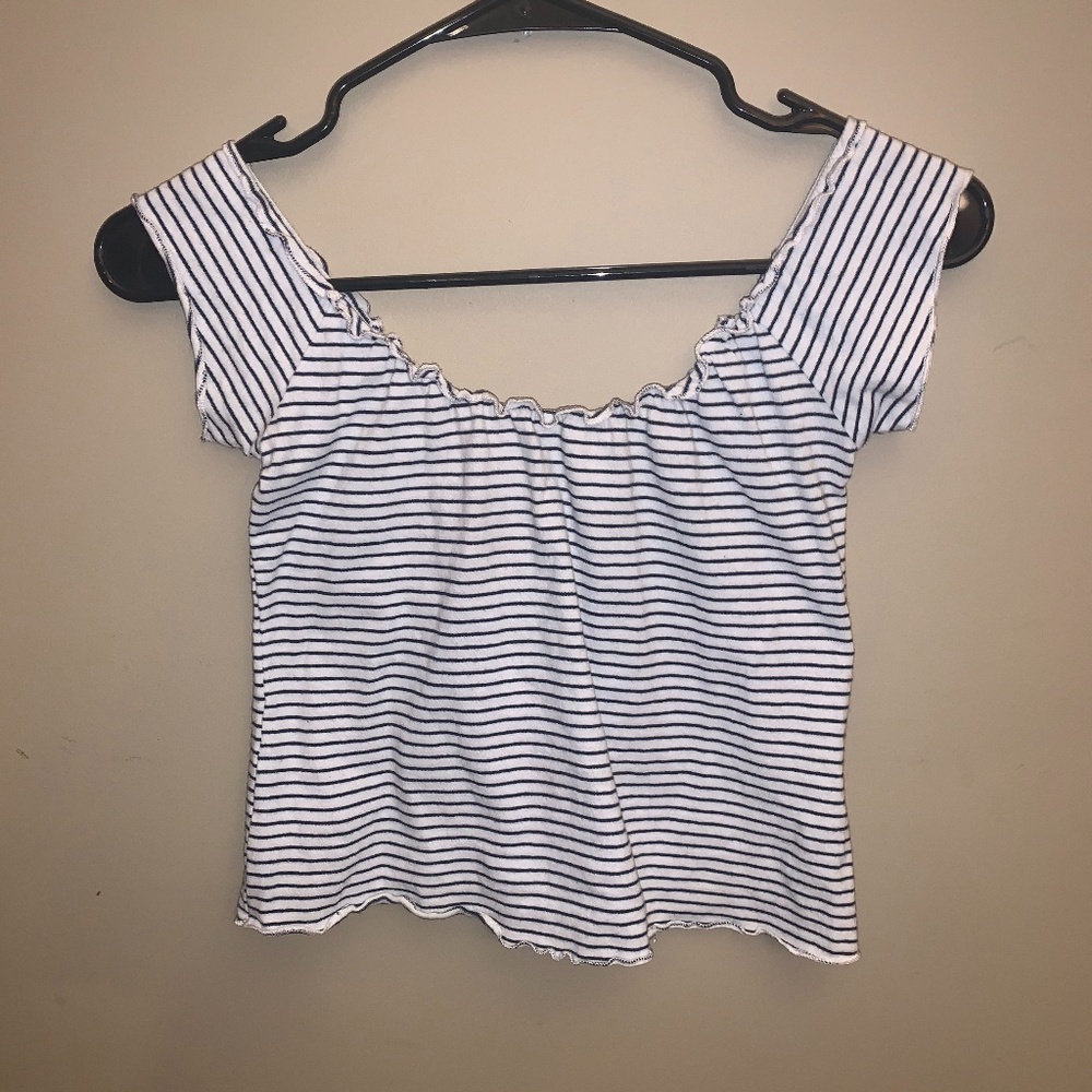 Ruffled Off the Shoulder Top